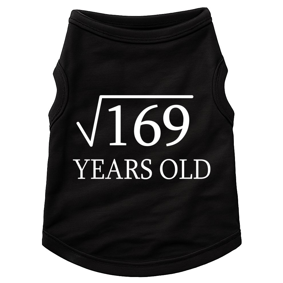 13 Years Old Square Root of 169 Doggie Tank