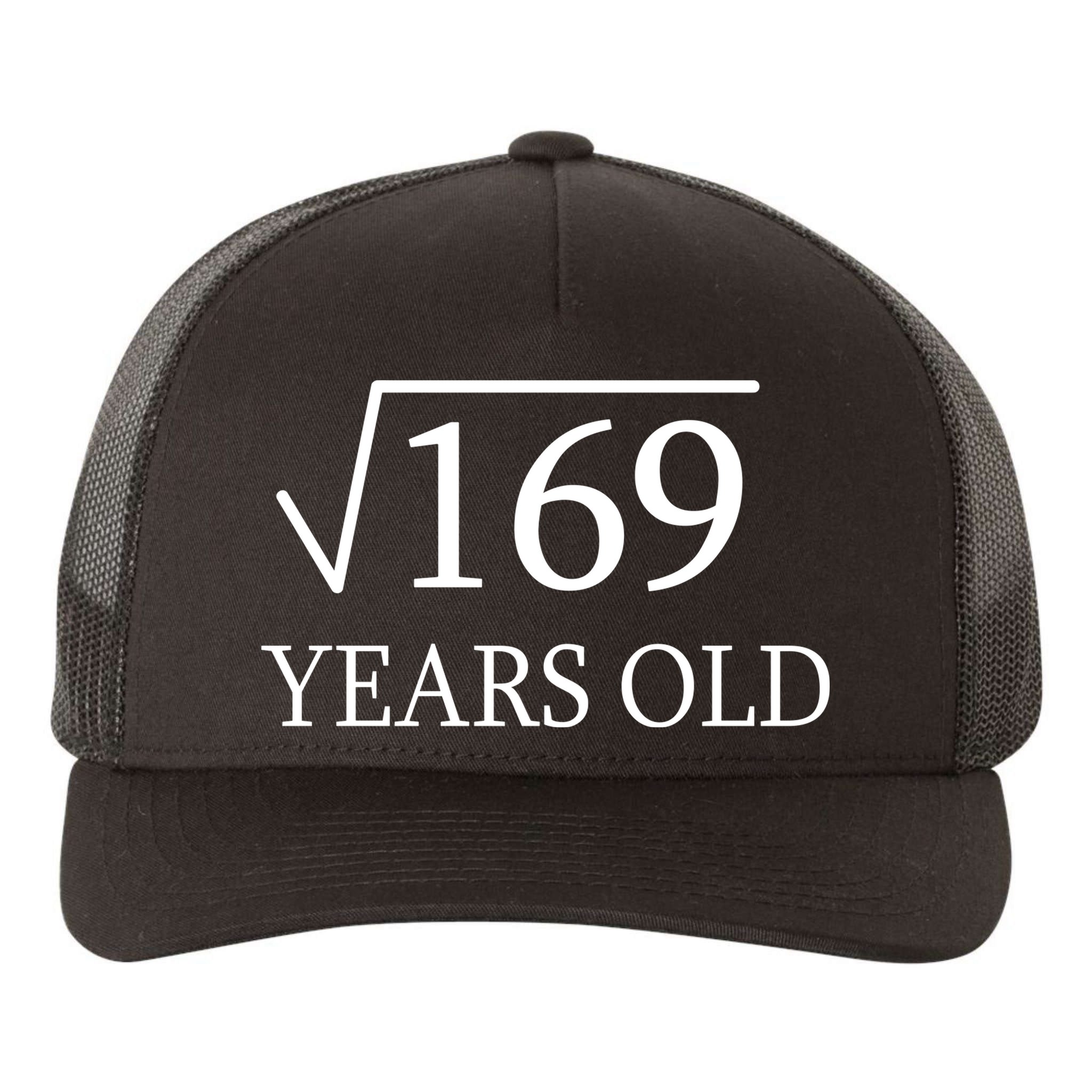 13 Years Old Square Root of 169 Yupoong Adult 5-Panel Trucker Hat