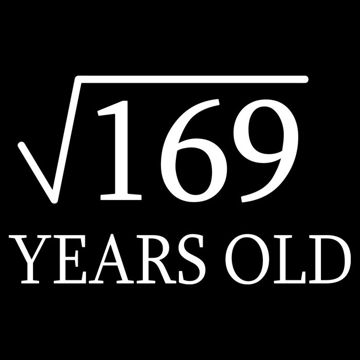 13 Years Old Square Root of 169 Apron