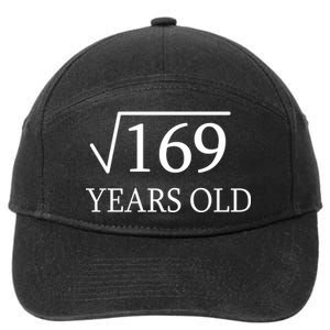 13 Years Old Square Root of 169 7-Panel Snapback Hat