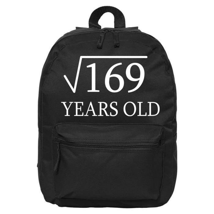 13 Years Old Square Root of 169 16 in Basic Backpack