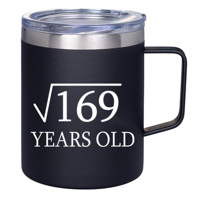 13 Years Old Square Root of 169 12oz Stainless Steel Coffee Mug