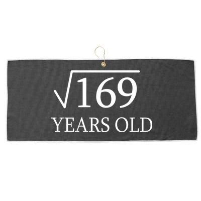 13 Years Old Square Root of 169 Large Microfiber Waffle Golf Towel