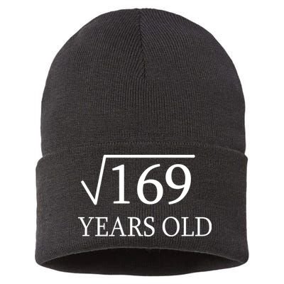 13 Years Old Square Root of 169 Sustainable Knit Beanie