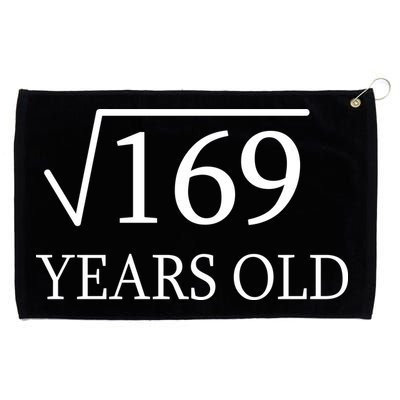 13 Years Old Square Root of 169 Grommeted Golf Towel