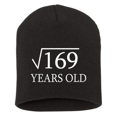 13 Years Old Square Root of 169 Short Acrylic Beanie