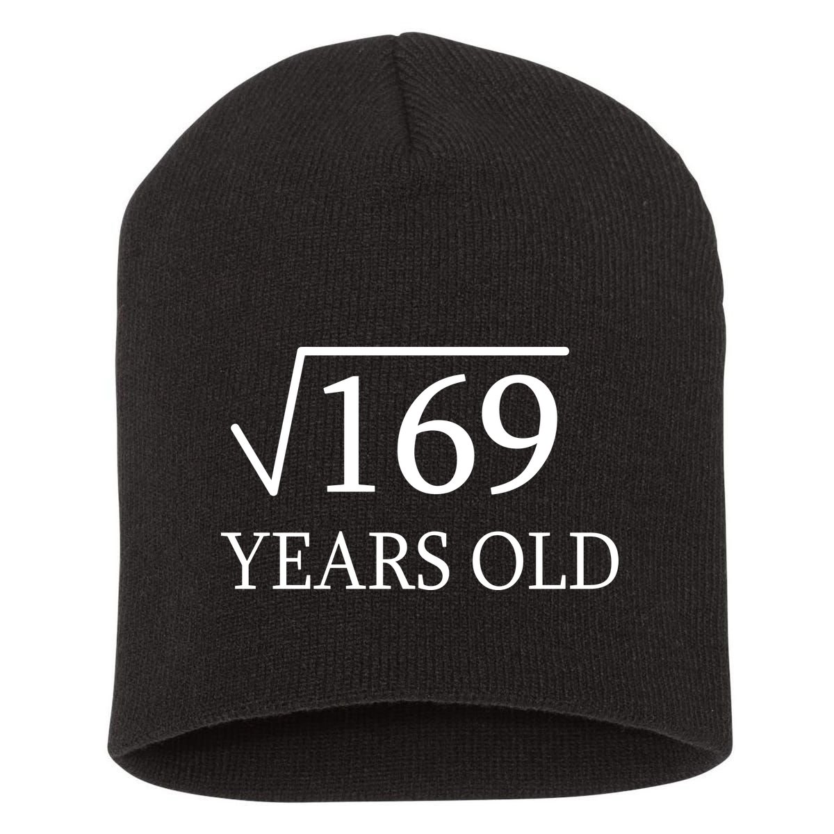 13 Years Old Square Root of 169 Short Acrylic Beanie