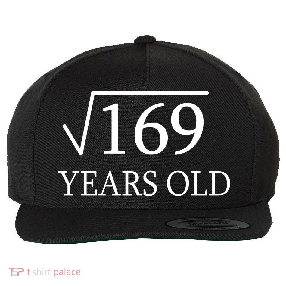 13 Years Old Square Root of 169 Wool Snapback Cap