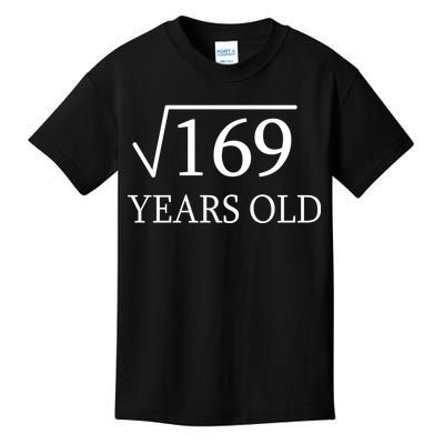 13 Years Old Square Root of 169 Kids T-Shirt