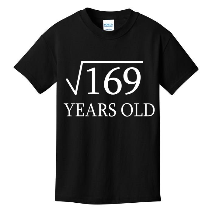 13 Years Old Square Root of 169 Kids T-Shirt