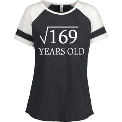 13 Years Old Square Root of 169 Enza Ladies Jersey Colorblock Tee