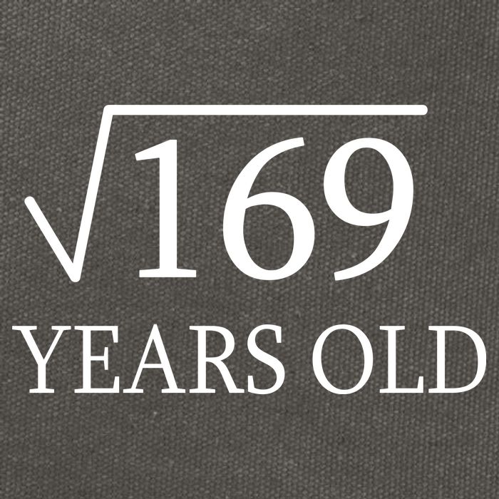 13 Years Old Square Root of 169 Cotton Canvas Backpack