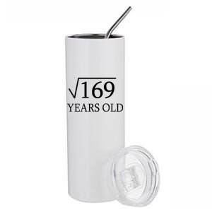 13 Years Old Square Root of 169 Stainless Steel Tumbler