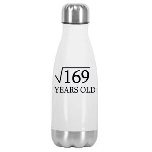 13 Years Old Square Root of 169 Stainless Steel Insulated Water Bottle