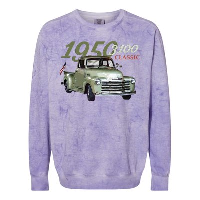 1950 3100 Pickup Truck Car Guys Colorblast Crewneck Sweatshirt