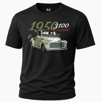 1950 3100 Pickup Truck Car Guys Cooling Performance Crew T-Shirt