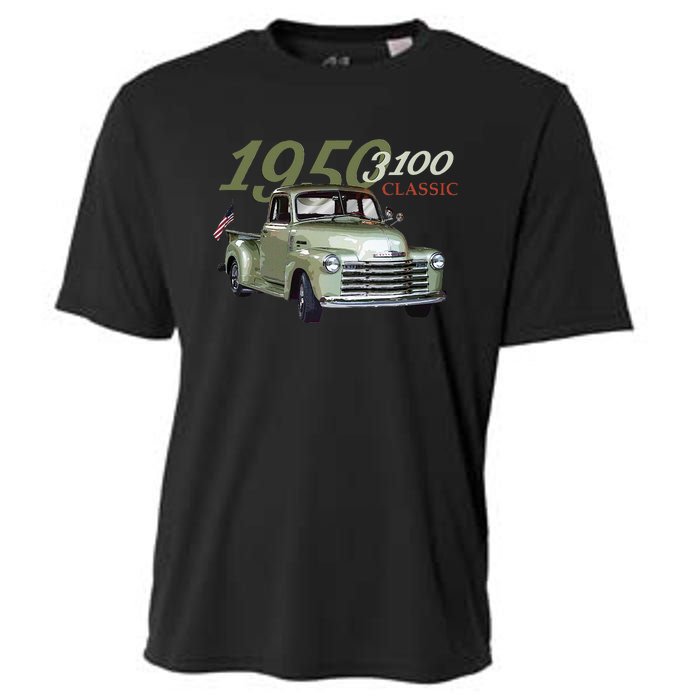 1950 3100 Pickup Truck Car Guys Cooling Performance Crew T-Shirt