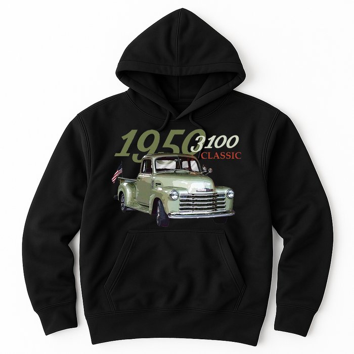 1950 3100 Pickup Truck Car Guys Hoodie