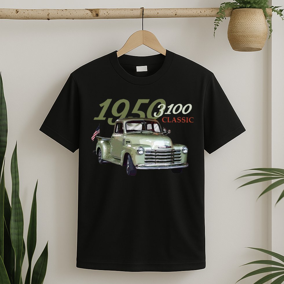 1950 3100 Pickup Truck Car Guys T-Shirt
