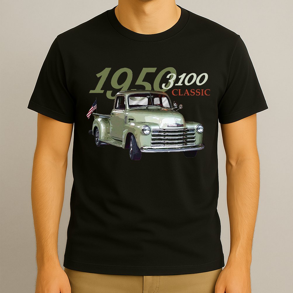 1950 3100 Pickup Truck Car Guys T-Shirt
