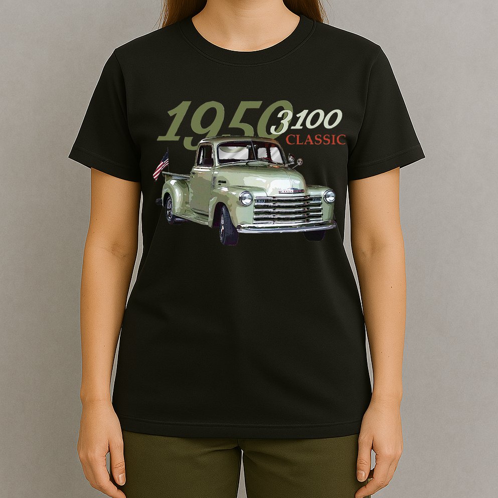 1950 3100 Pickup Truck Car Guys T-Shirt
