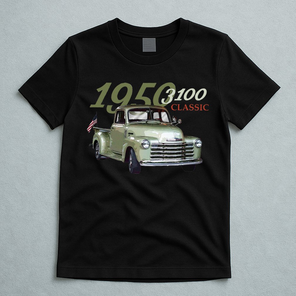 1950 3100 Pickup Truck Car Guys T-Shirt