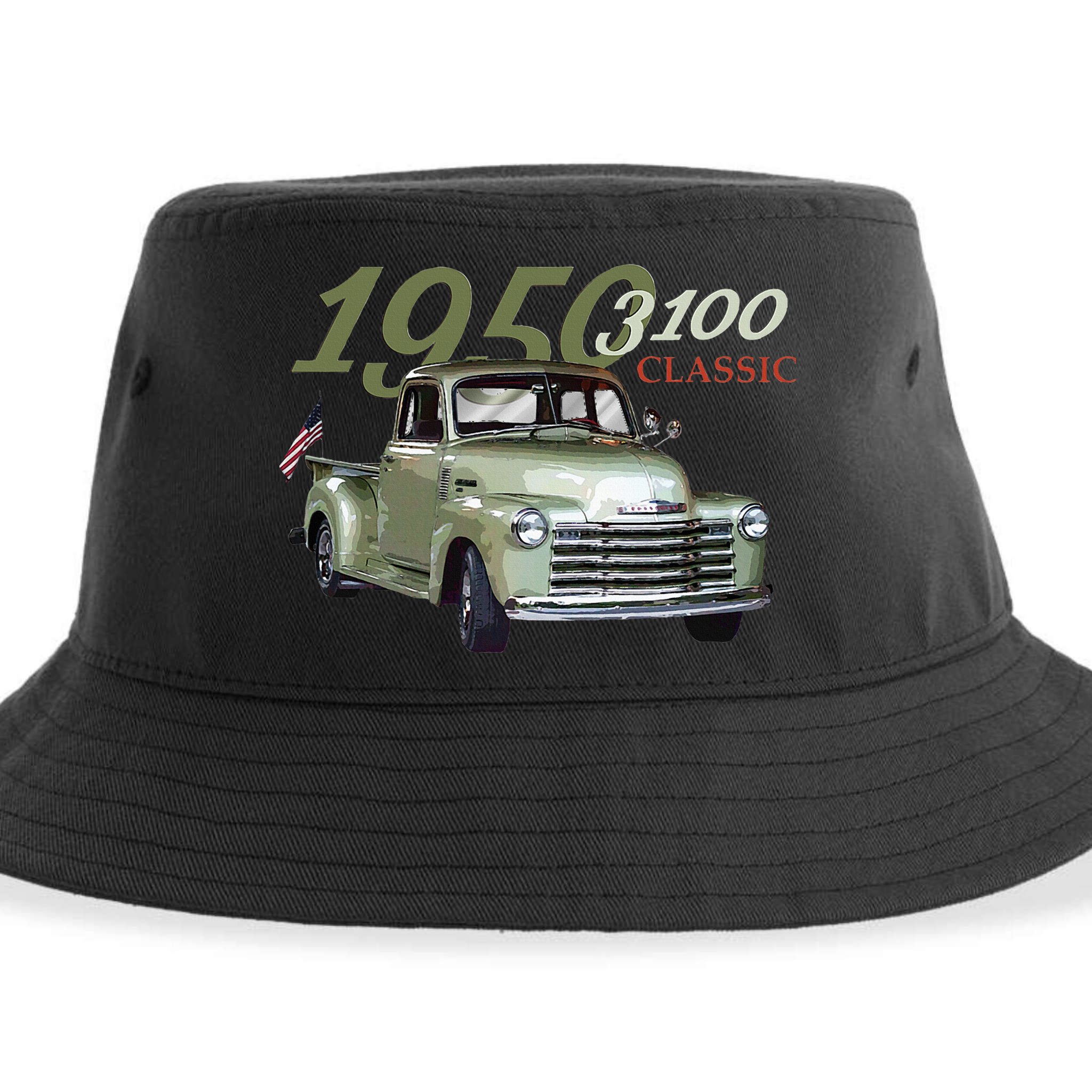 1950 3100 Pickup Truck Car Guys Sustainable Bucket Hat
