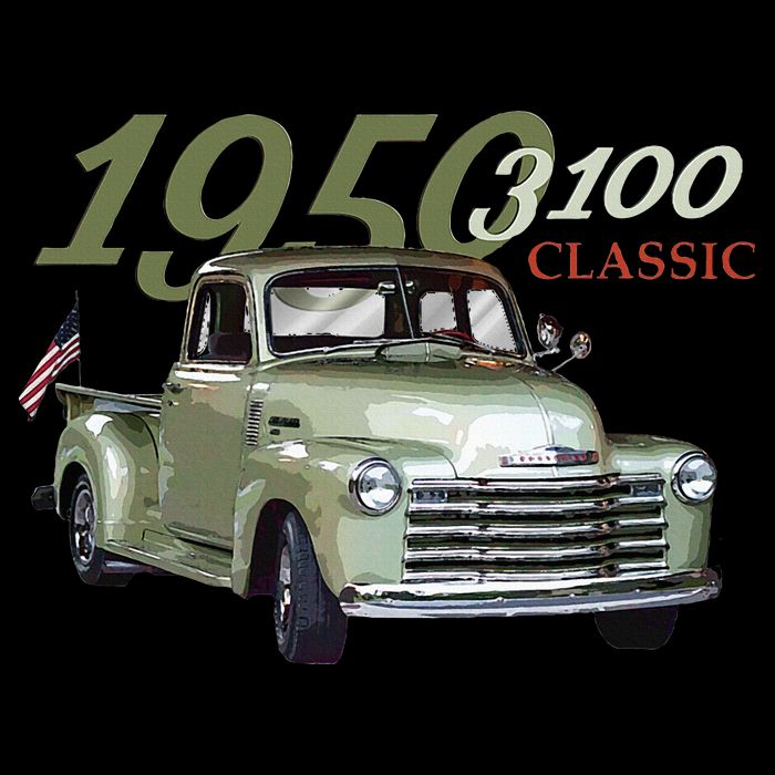 1950 3100 Pickup Truck Car Guys Drawstring Bag