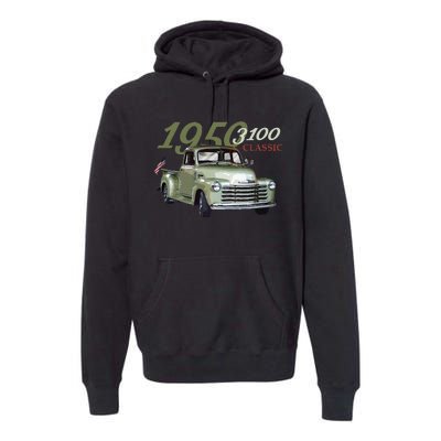 1950 3100 Pickup Truck Car Guys Premium Hoodie