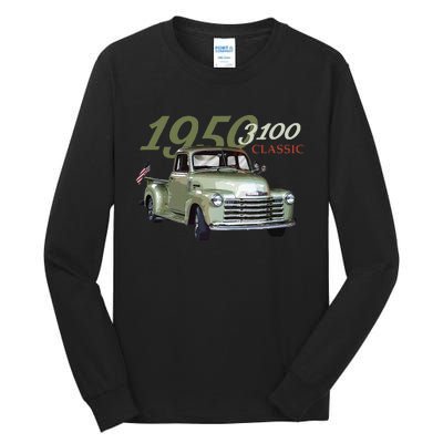 1950 3100 Pickup Truck Car Guys Tall Long Sleeve T-Shirt