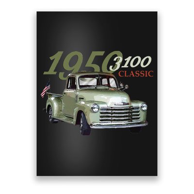 1950 3100 Pickup Truck Car Guys Poster