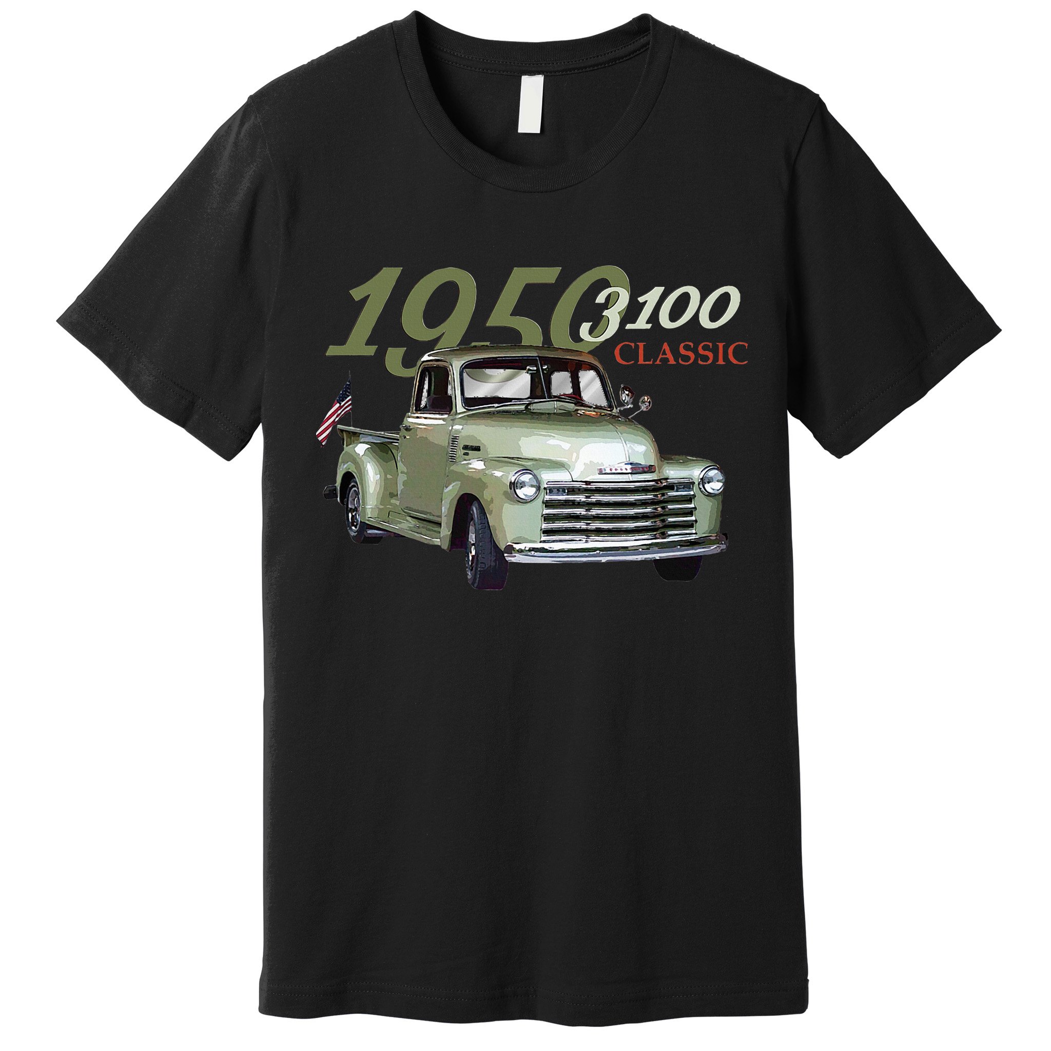 1950 3100 Pickup Truck Car Guys Premium T-Shirt