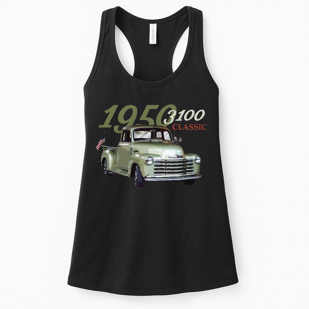 1950 3100 Pickup Truck Car Guys Womens Tank Top
