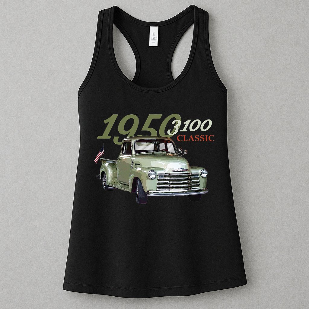 1950 3100 Pickup Truck Car Guys Womens Tank Top
