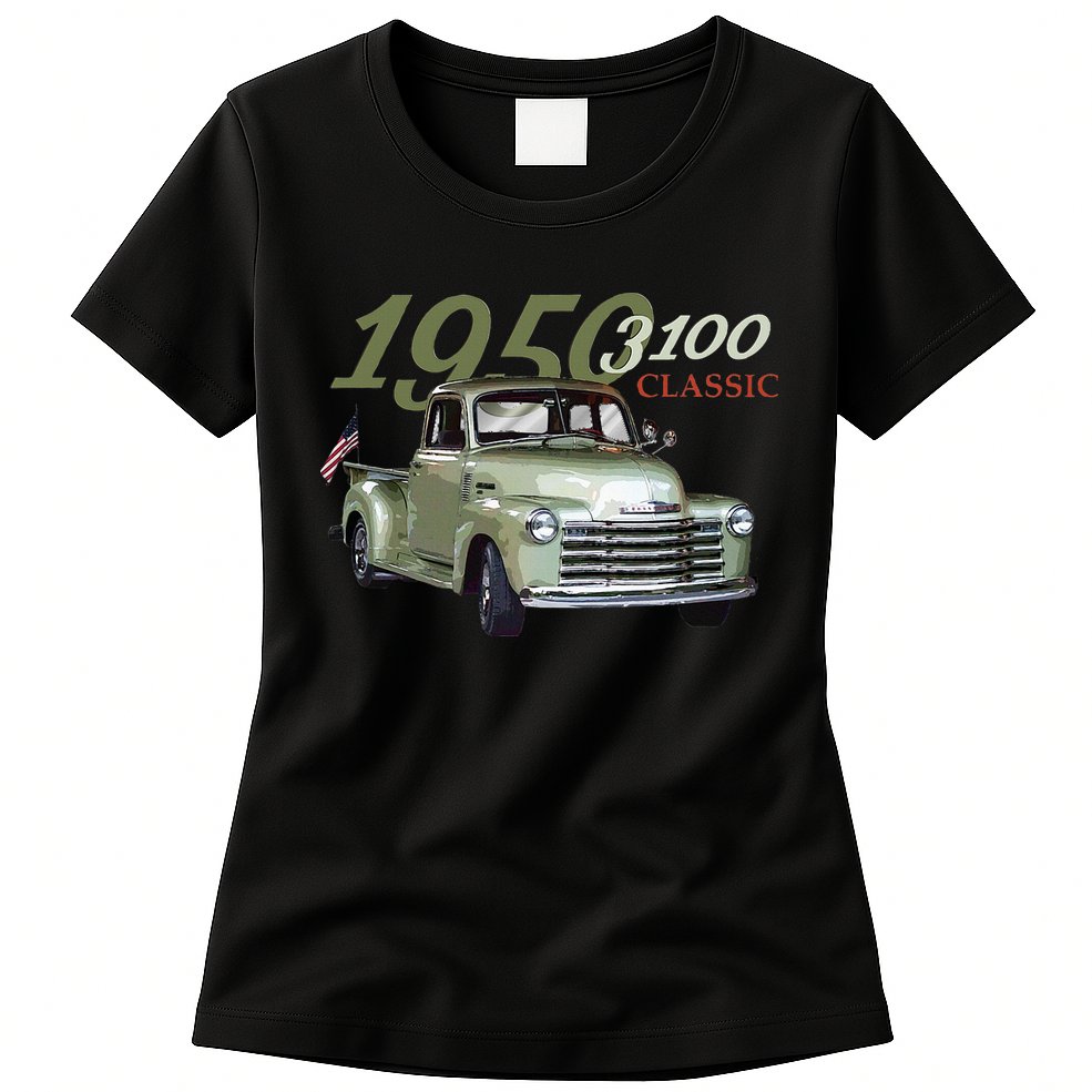 1950 3100 Pickup Truck Car Guys Womens T-Shirt