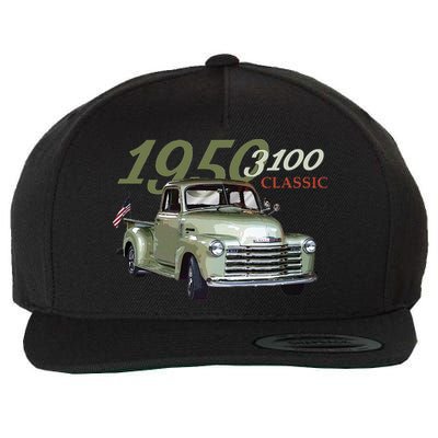 1950 3100 Pickup Truck Car Guys Wool Snapback Cap