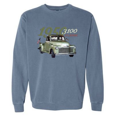 1950 3100 Pickup Truck Car Guys Garment-Dyed Sweatshirt