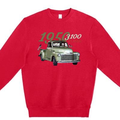 1950 3100 Pickup Truck Car Guys Premium Crewneck Sweatshirt