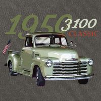 1950 3100 Pickup Truck Car Guys Cotton Canvas Backpack