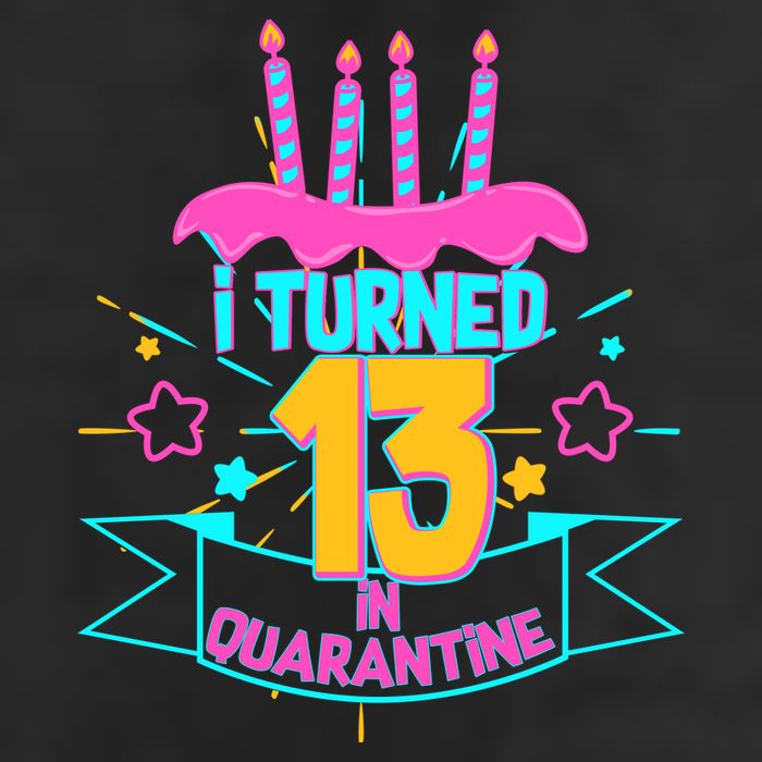 13th Birthday I Turned 13 In Quarantine Pink Frosting Cool Comfort Performance Bucket Hat