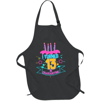 13th Birthday I Turned 13 In Quarantine Pink Frosting Apron