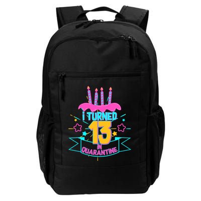 13th Birthday I Turned 13 In Quarantine Pink Frosting Backpack