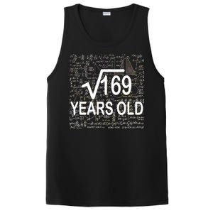 13th Birthday Square Root 169 Math PosiCharge Competitor Tank