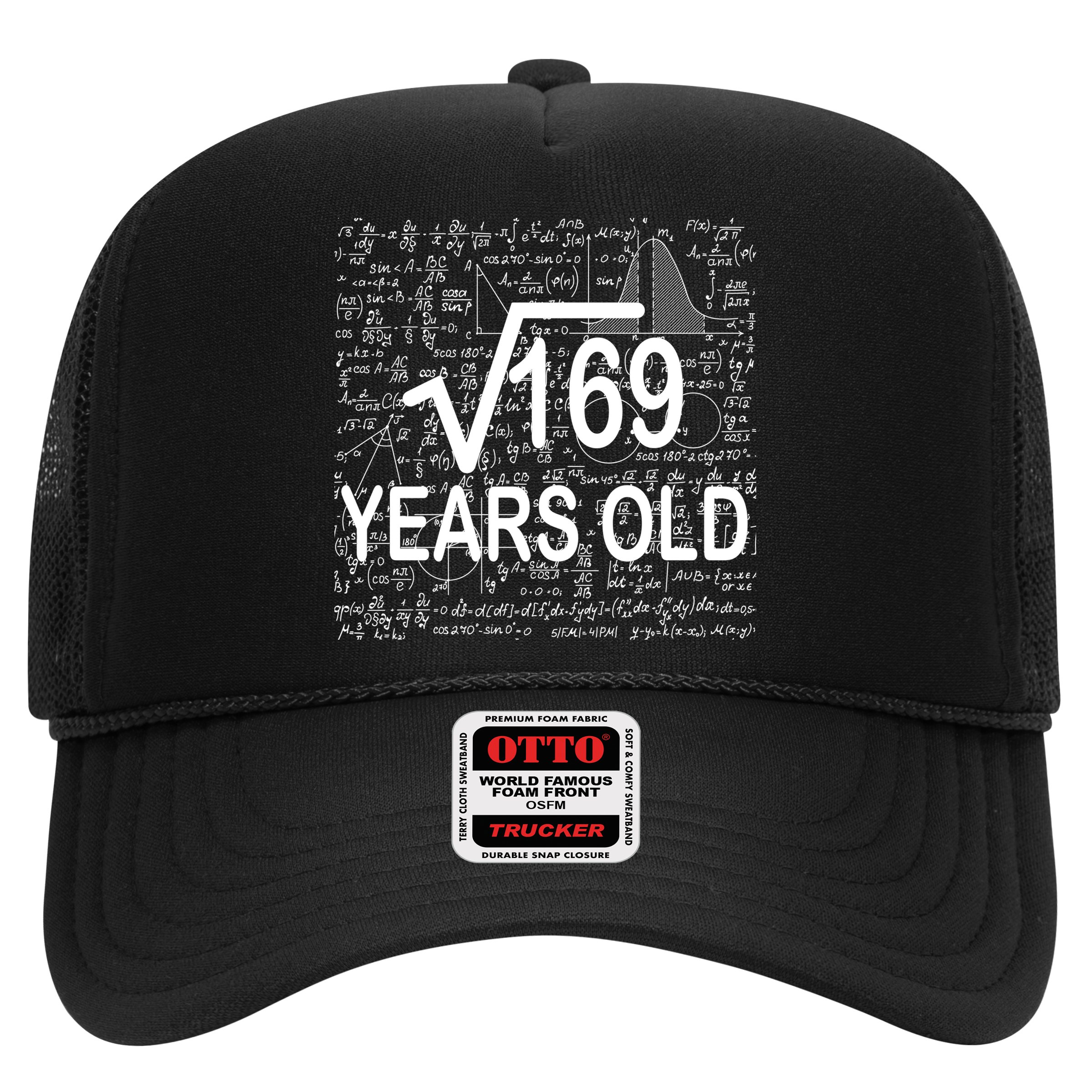 13th Birthday Square Root 169 Math Hat