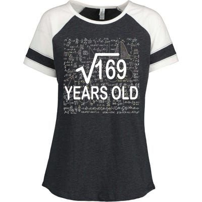 13th Birthday Square Root 169 Math Enza Ladies Jersey Colorblock Tee