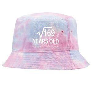 13th Birthday Square Root 169 Math Tie-Dyed Bucket Hat