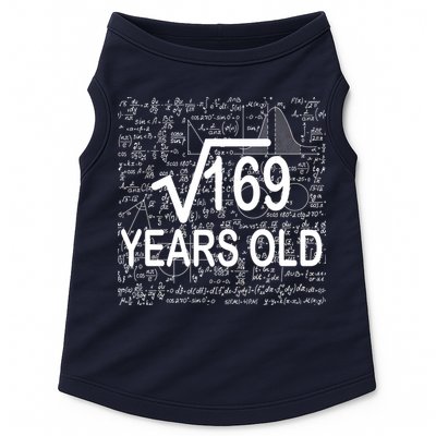 13th Birthday Square Root 169 Math Doggie Tank