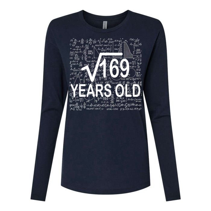 13th Birthday Square Root 169 Math Womens Cotton Relaxed Long Sleeve T-Shirt