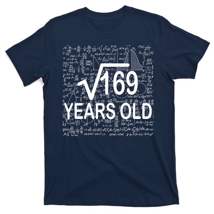 13th Birthday Square Root 169 Math T-Shirt