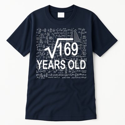 13th Birthday Square Root 169 Math Tall T-Shirt